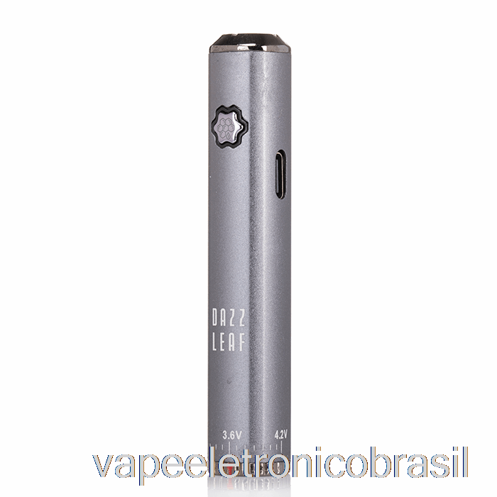 Vape Eletrônico Dazzleaf Squarii Bottom Twist 510 Bateria Cinza Escuro